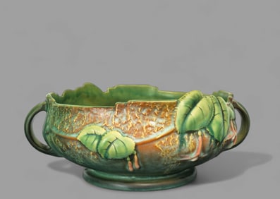 Roseville "Fuchsia" Console Bowl, #350-8