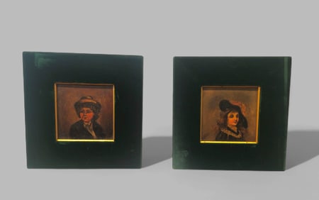 Hand Painted Portrait Tiles