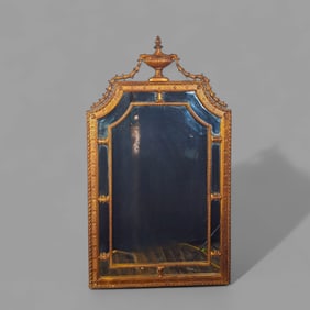 Gold Chippendale Style Flowering Urn Mirror