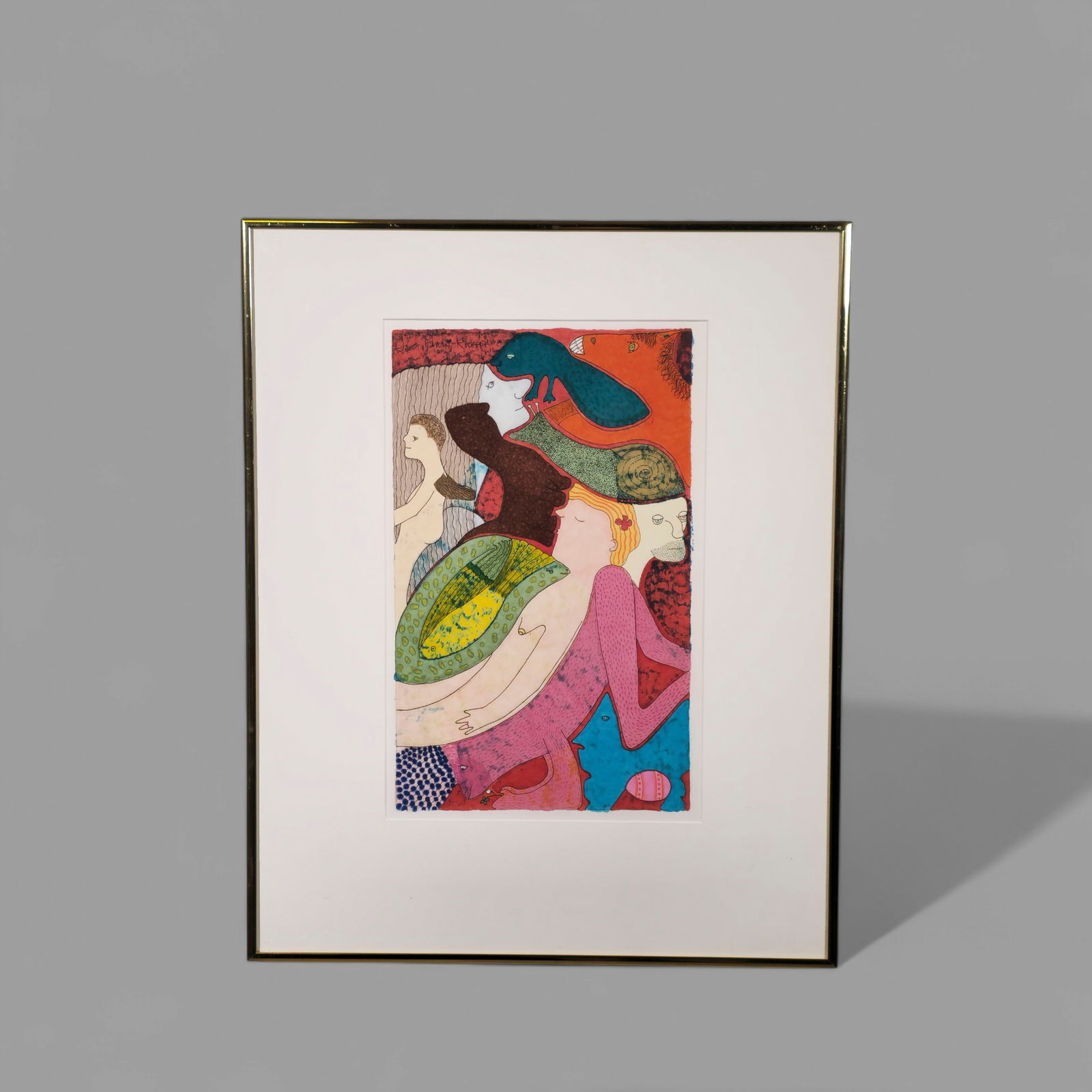 January Marx Knoop (1935-2006) (Cincinnati) Metamorphosis, #25 Ink Painting (1 of 9)