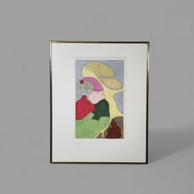 January Marx Knoop (1935-2006) (Cincinnati) Metamorphosis, #24 Ink Painting