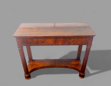 19th Century Rosewood One Drawer Console Table