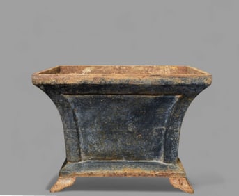 1920's Cast Iron Flared Planter
