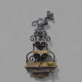 Cast Iron Three Tier Koi Garden Fountain