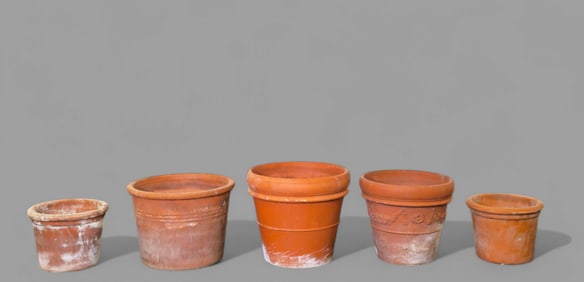 Assembled Italian Tuscany Terracotta Pots
