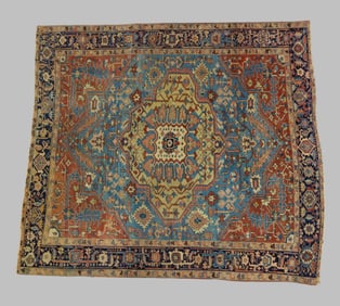 Antique Serapi Area Rug