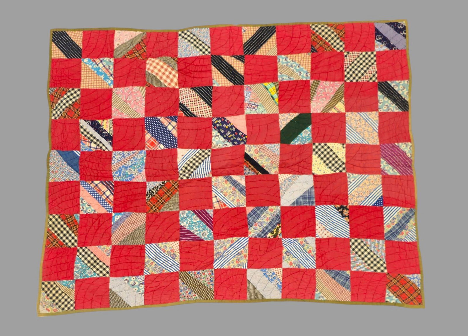 Patchwork Hand Sewn Quilt (1 of 8)