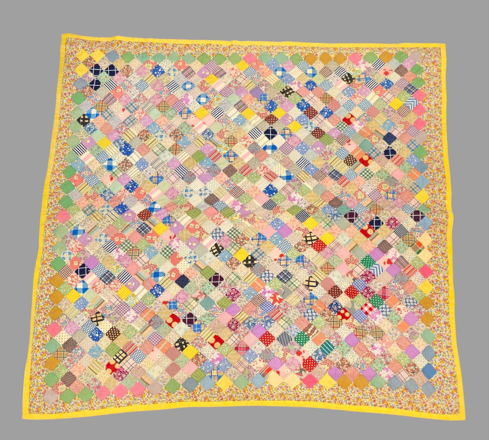 Patchwork Hand Sewn Quilt (1 of 8)