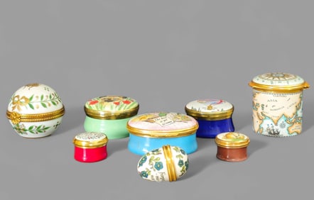 Halcyon Days Enamel Pill Boxes