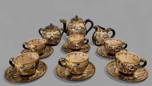 Japanese Royal Satsuma Tea Set