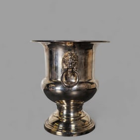 Wallace Silver Lionhead Handle Wine Cooler/ Champagne Bucket Model 2443