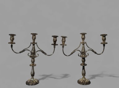 Sterling Silver Candelabras
