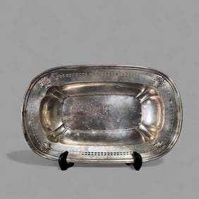 Sterling Silver Oblong Serving Bowl