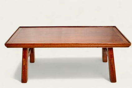 Chinese Elmwood Plank Cocktail Table