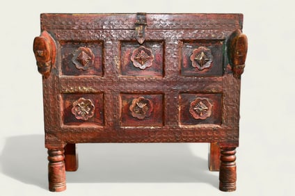Chinese Hand Carved Dowry Chest