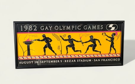 Gay Olympic Games Limited Edition Poster, Signed Rod Anderson