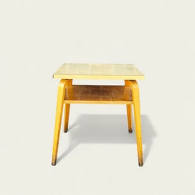Alvar Aalto Style Two Tier Occasional Table