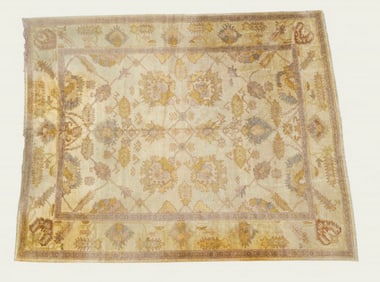 Mid Century Modern Leaf Area Rug