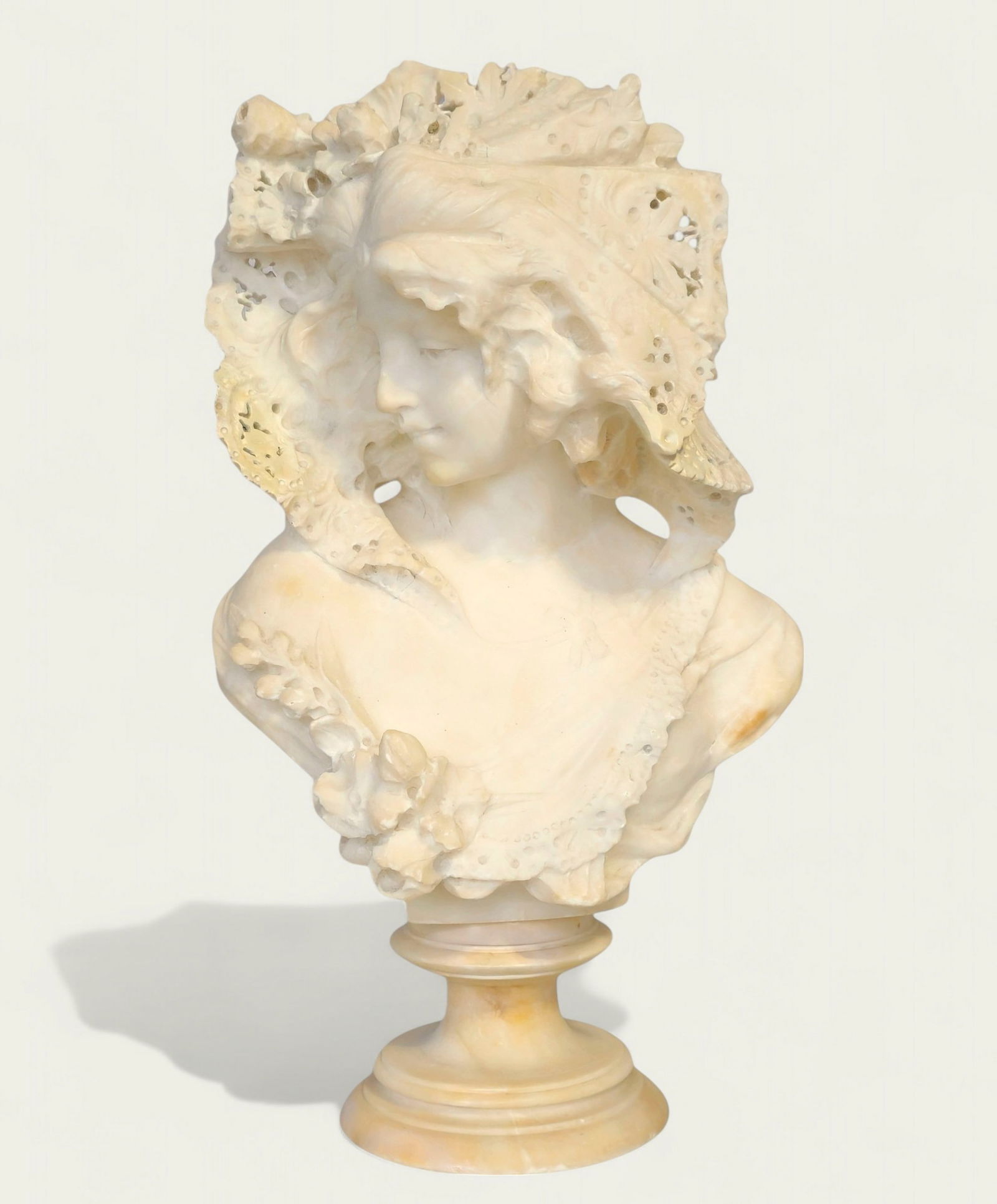 Ottario Scheggi (19th Century, Italy) Sculpture, Bust of Lady (1 of 5)