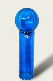Rare Blenko Cylinder & Fish Ball