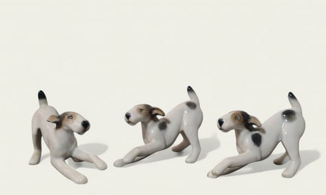 Leonore Margarete Rendlen Schneider Rosenthal Fox Terrier Figurines