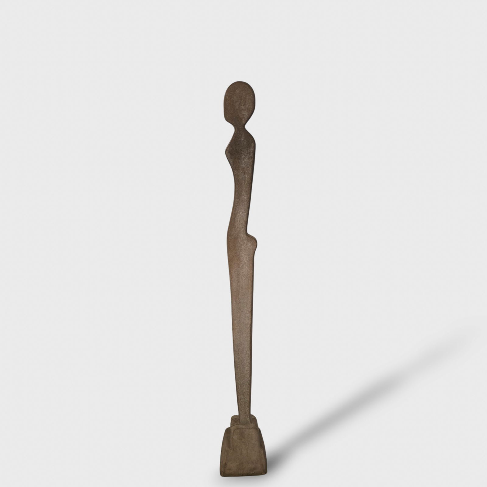 Post Modern Pivoting Stone Garden Sculpture (1 of 6)