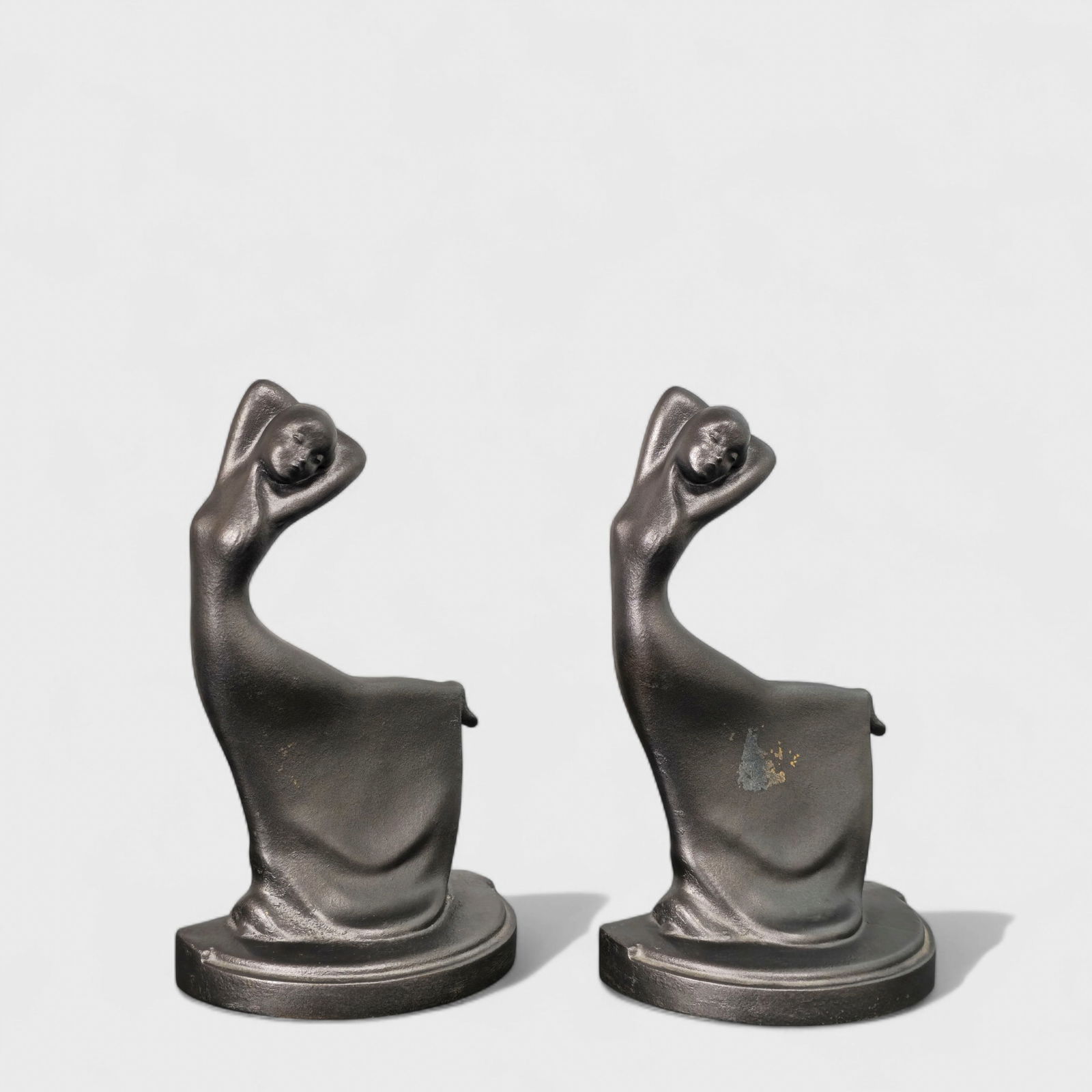 Art Deco Revival Lady Cancer Bookends (1 of 8)