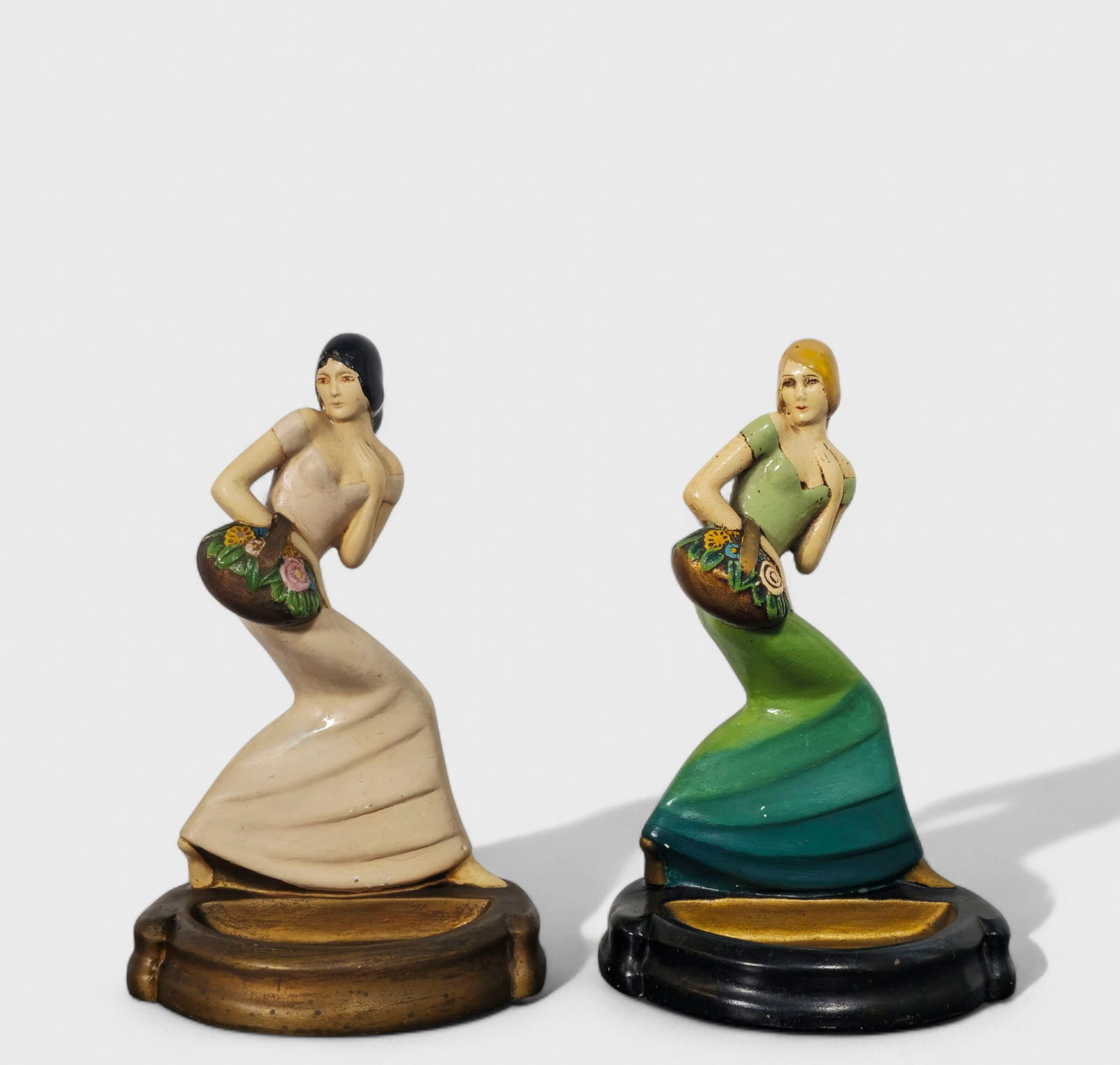 Art Deco Revival MCM Chalkware Lady Figures (1 of 8)