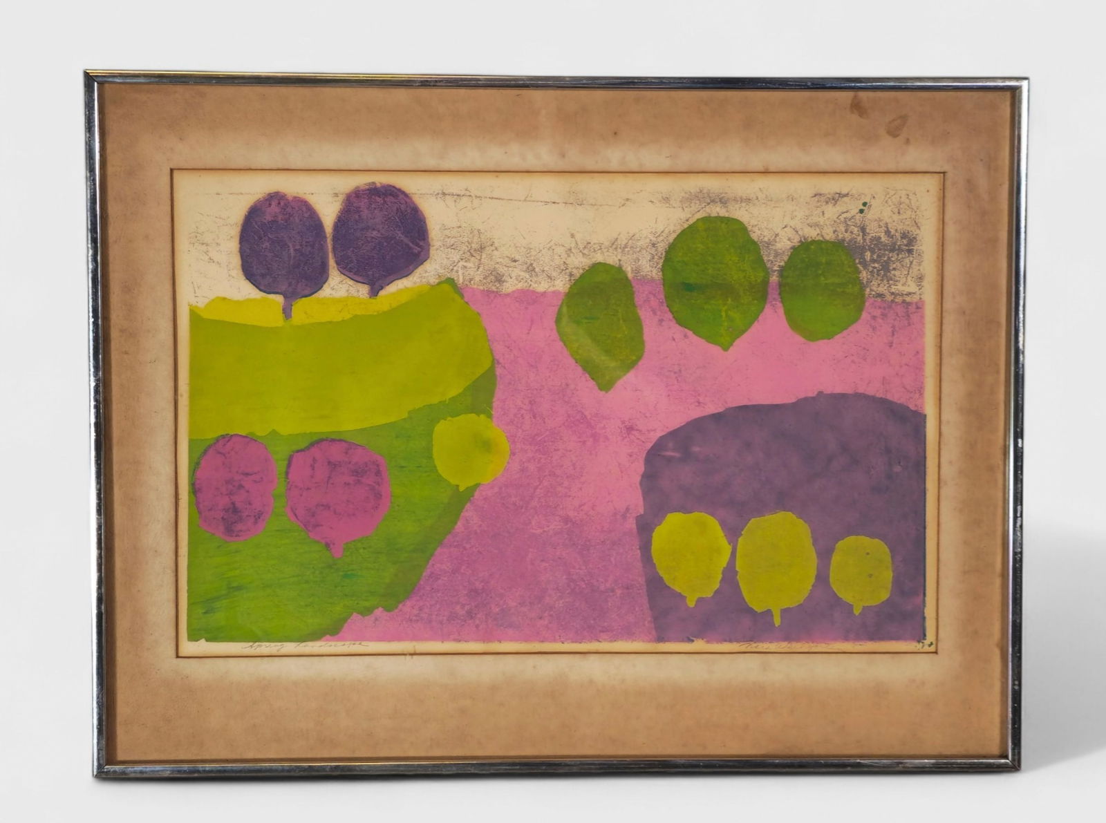 Lithograph "Spring Landscape" Illegible (1 of 10)