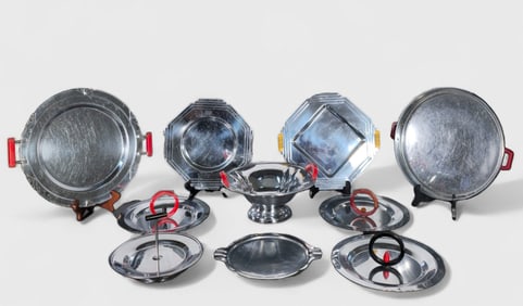 Assembled Art Deco Serving Tray & Bowl