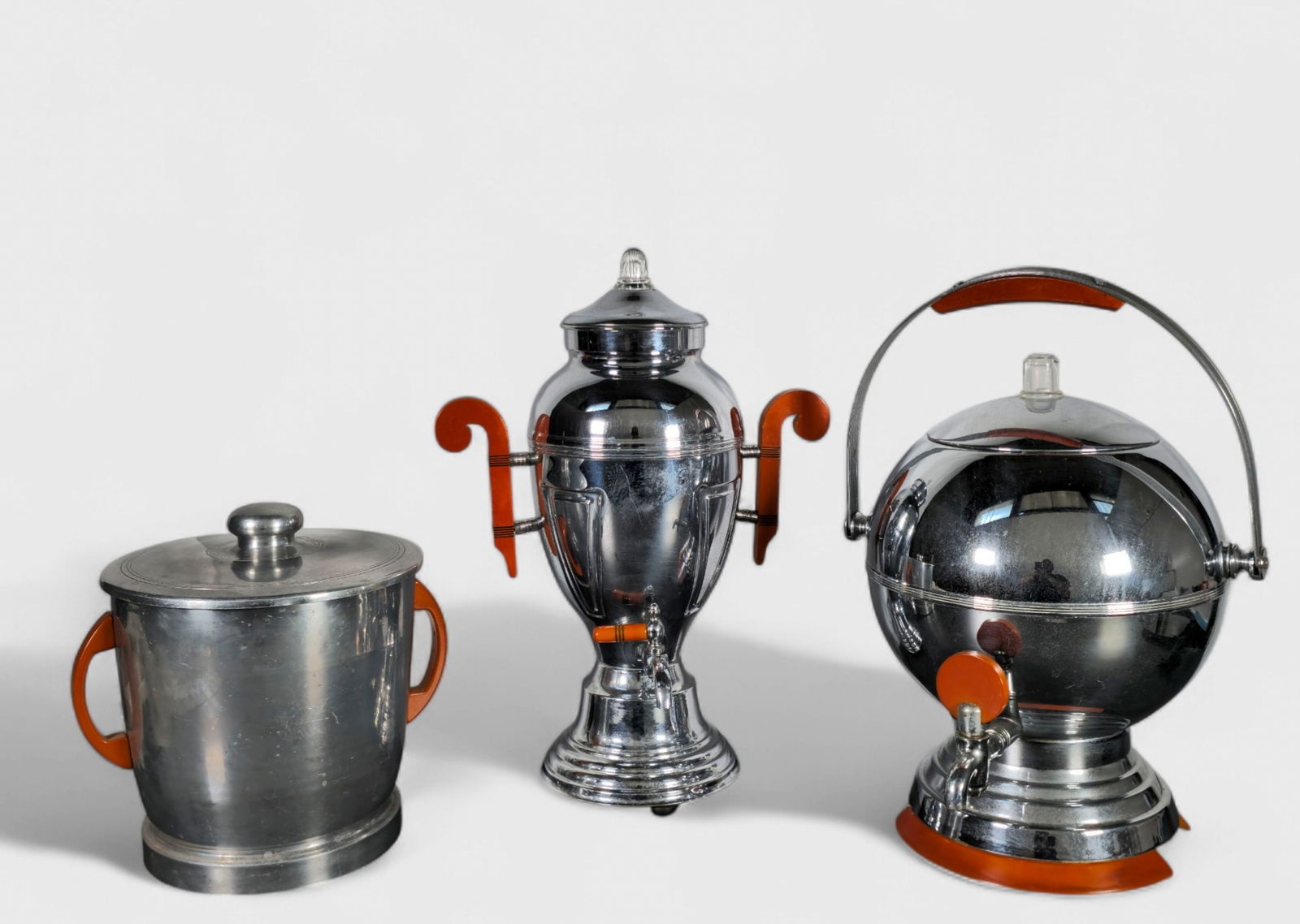 Assembled Art Deco Coffee Urns & Ice Bucket (1 of 15)