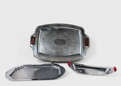 Assembled Art Deco Serving Trays