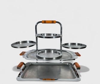Chase, Lehman Brothers & N.S. Co. Art Deco Serving Pieces