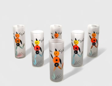 MCM Federai "Hey Wait For Me" Highball Glasses