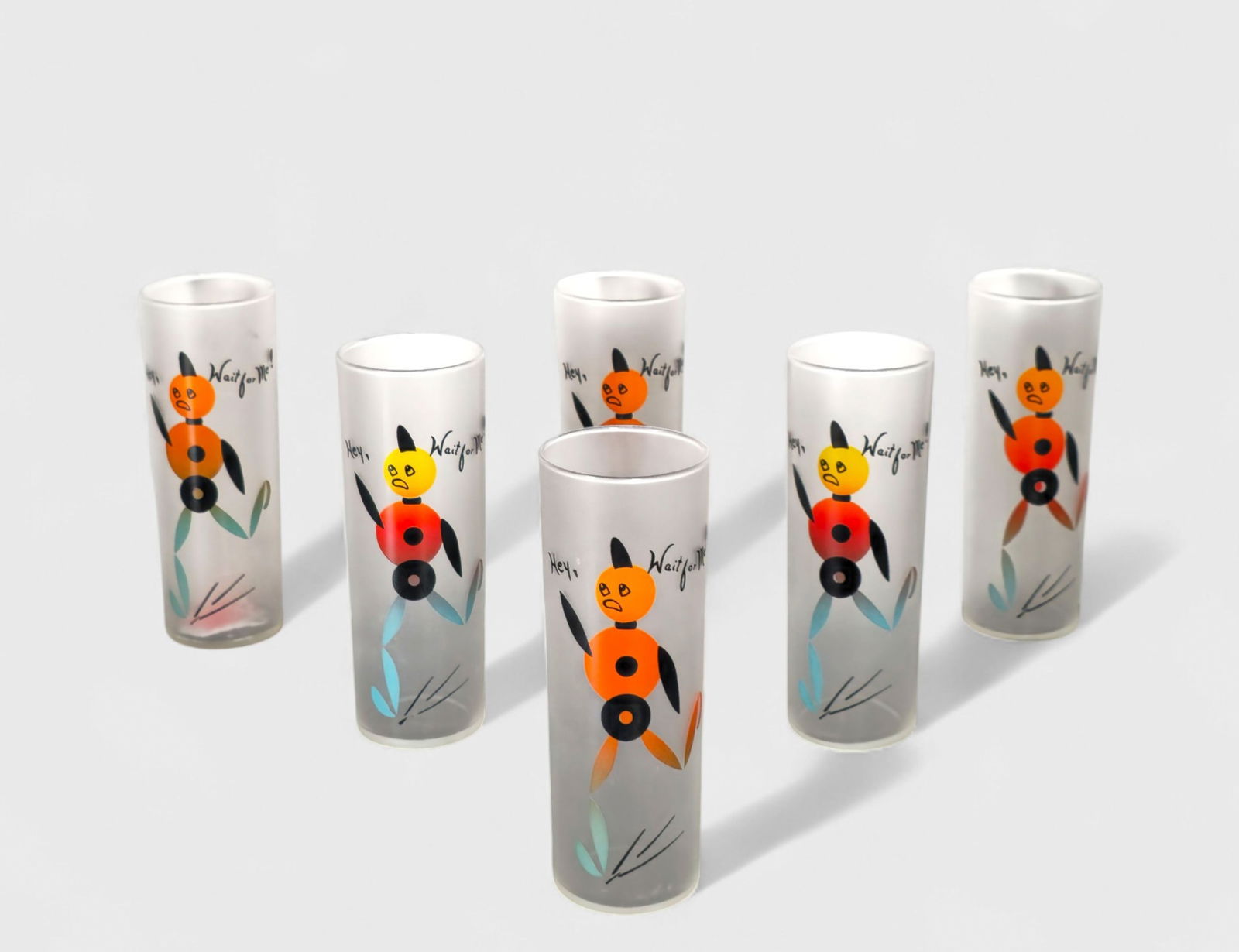 MCM Federai "Hey Wait For Me" Highball Glasses (1 of 8)
