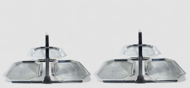 Chase Art Deco Folding Serving Trays