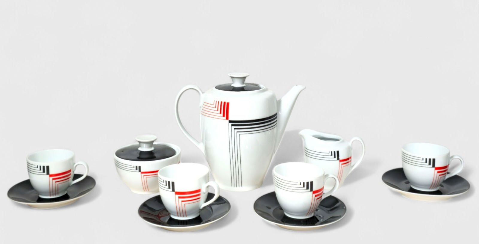 German Art Deco Porcelain Tea Set (1 of 10)