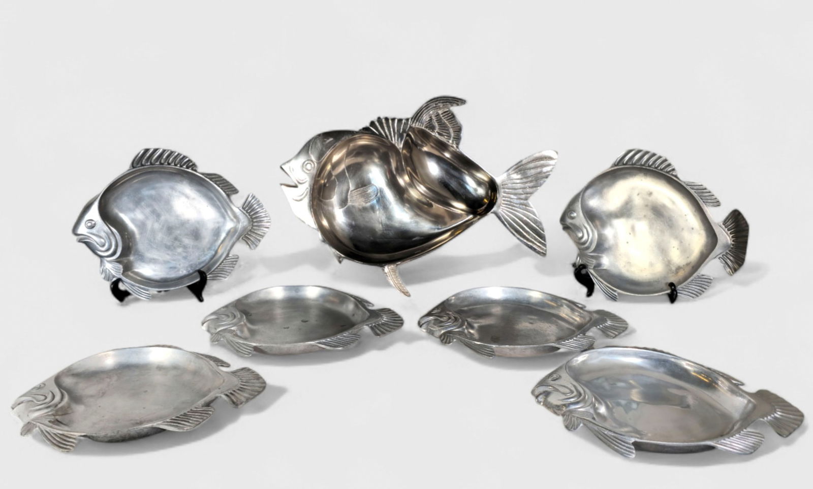 MCM Pewtarex Fish Dinner Set (1 of 10)