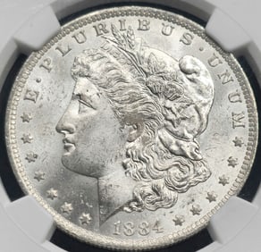 1884-O Morgan Silver Dollar MS 63 NGC