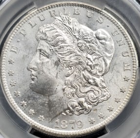 1879-S Morgan Silver Dollar MS 63 CAC Toned