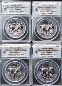 2013 Canadian Wildlife Antelope 1 oz. Silver First Release MS 69 ANACS