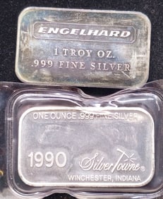 Silver Towne Santa Claus Silver Art Bar Plus