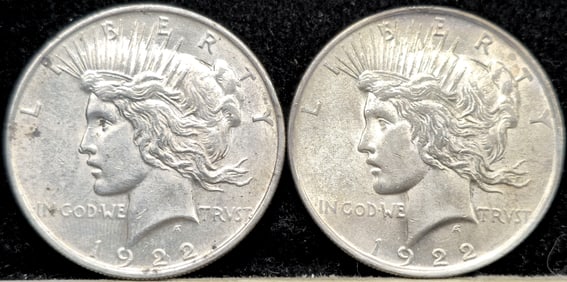1922 Peace Silver Dollars
