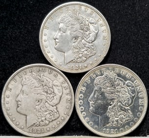 1921 Morgan Silver Dollars