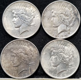 1922 Peace Silver Dollars