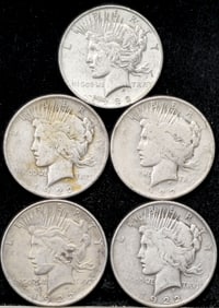 1922 Peace Silver Dollars
