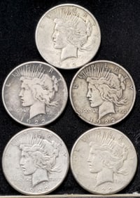 1922-S Peace Silver Dollars
