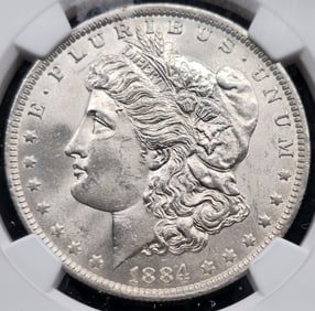 1884-O Morgan Dollar MS 64 NGC