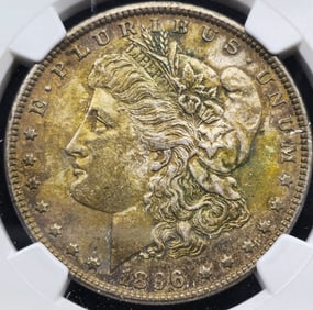 1896 Morgan Silver Dollar MS 61 NGC