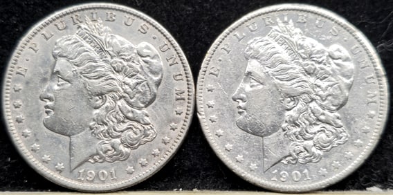 1901-O Morgan Silver Dollars